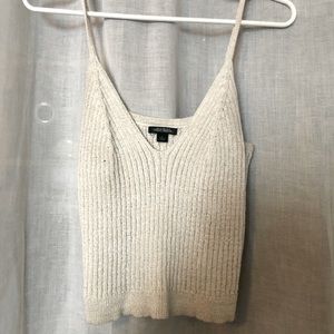 Beige cropped tank